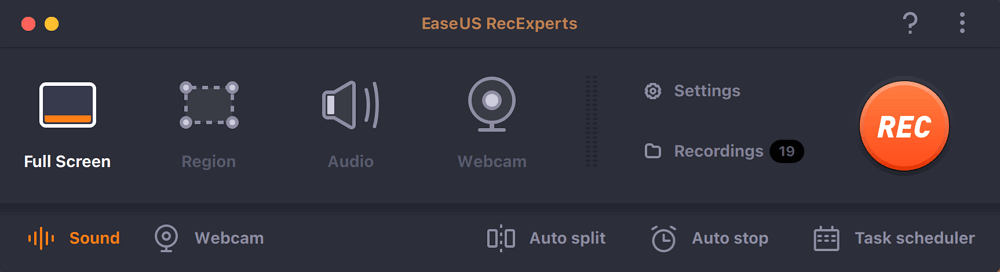 Main interface