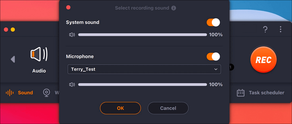 Select audio source